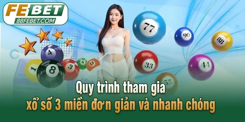 Quy trình tham gia xổ số 3 miền đơn giản và nhanh chóng